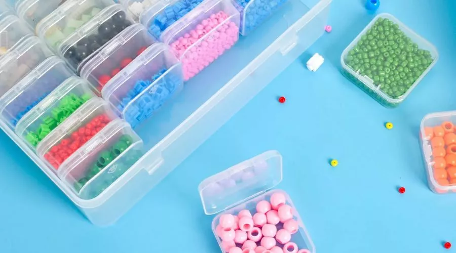 Bead Organizer Box — Clear Plastic Storage Containers